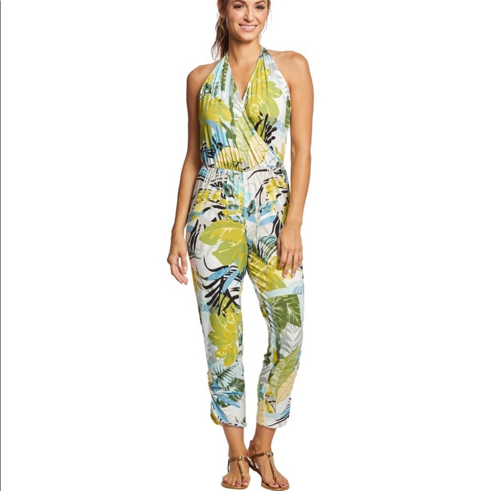 Green Dragon Halter jumpsuit